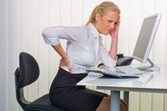 Sedentary work causes breast osteochondrosis